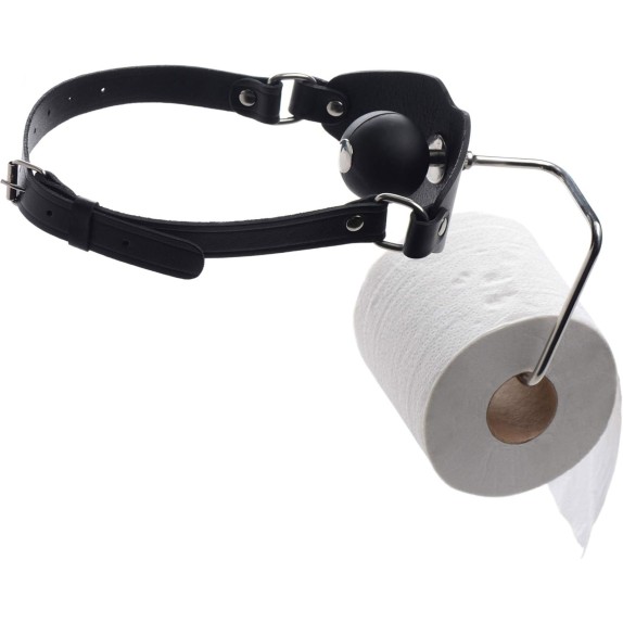 MORSO BALL GAG IN PELLE DA SCHIAVO THE HOLDER