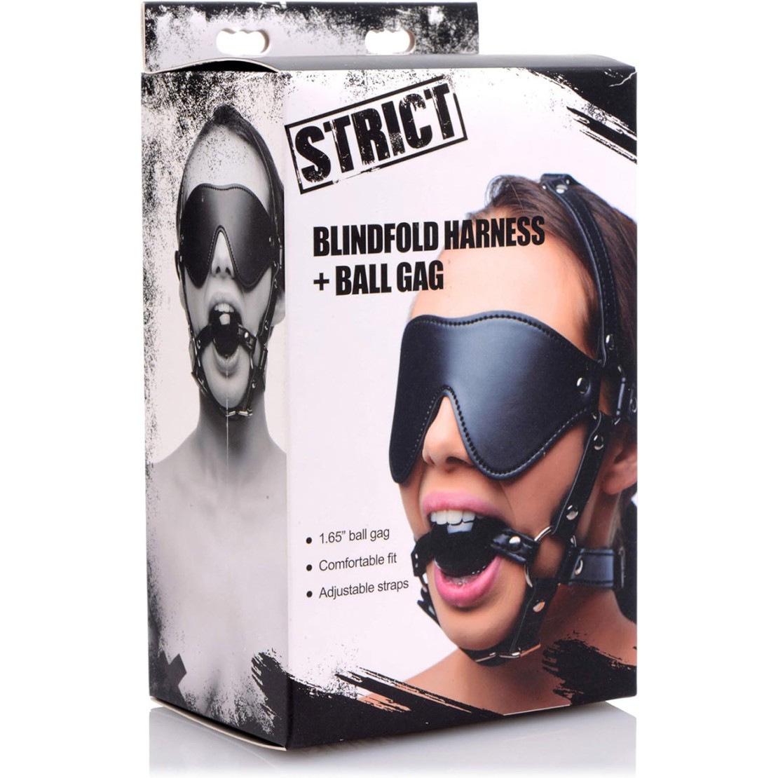 MASCHERA CON BENDA E BALL GAG PER GIOCHI DI...