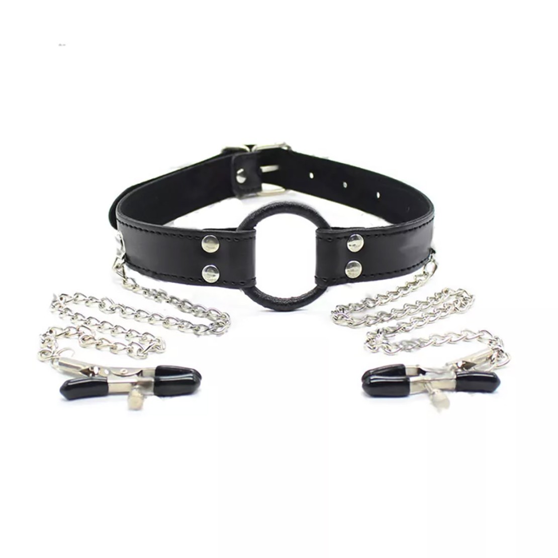 APRIBOCCA CON PINZE PER CAPEZZOLI SEX TOY PER...