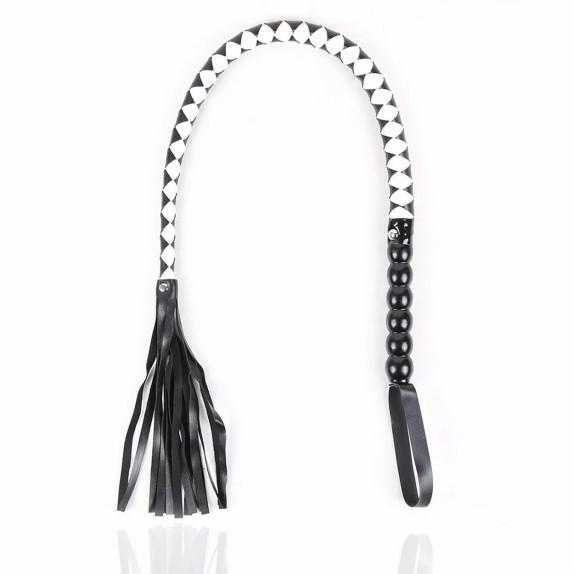 FRUSTA-FLOGGER PER GIOCHI SADOMASO BDSM MAHOGANY SHORT WHIP