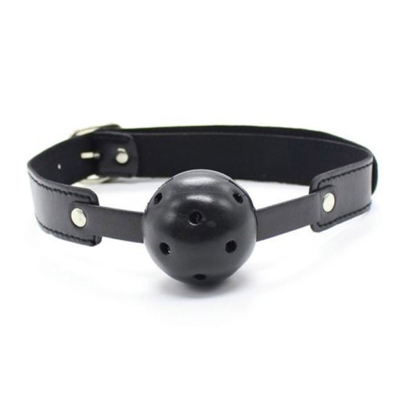 MORSO BALL-GAG CON FORI PER LA RESPIRAZIONE E CINGHIA REGOLABILE TOYZ4LOVERS