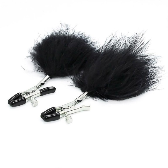 PON CLAMPS PINZETTE PER CAPEZZOLI SEXY NERE CON PON PON