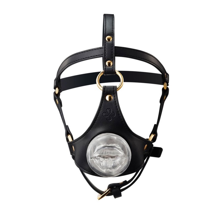HARNESS PER LA TESTA CON MASTURBATORE PER UOMO A FORMA DI... 2