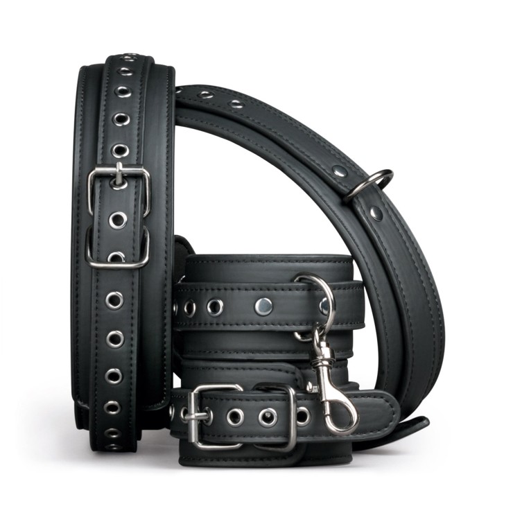 COSTRITTIVO IN ECOPELLE SET 4 PZ CON MANETTE PER COSCE E...