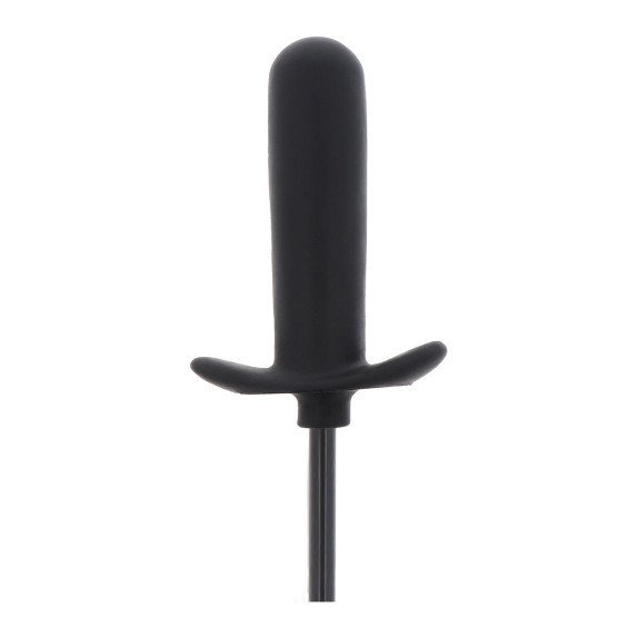 PLUG ANALE GONFIABILE LISCIO E ALLUNGATO CON POMPETTA MANUALE