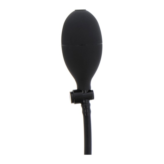 PLUG ANALE GONFIABILE LISCIO E ALLUNGATO CON POMPETTA MANUALE