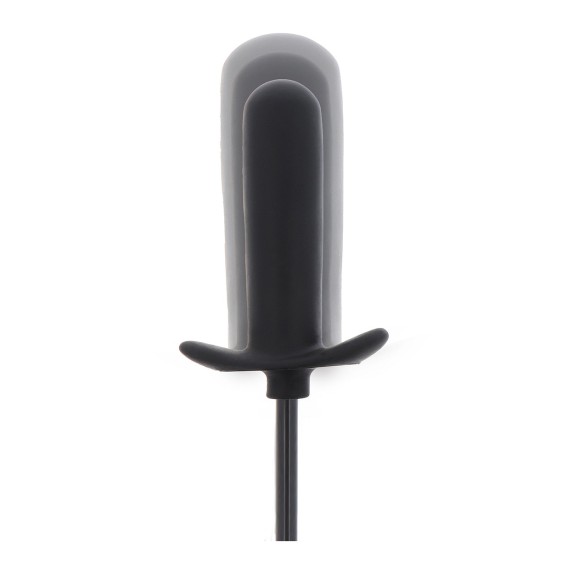 PLUG ANALE GONFIABILE LISCIO E ALLUNGATO CON POMPETTA MANUALE