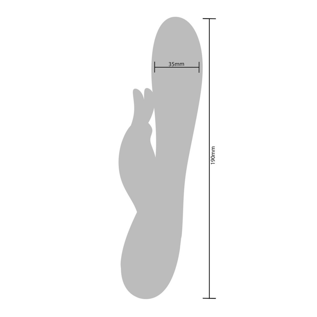 VIBRATORE RABBIT PER DONNA IN SILICONE...
