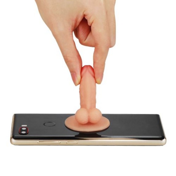 SUPPORTO POGGIA SMARTPHONE GADGET SCHERZOSO A FORMA DI PENE