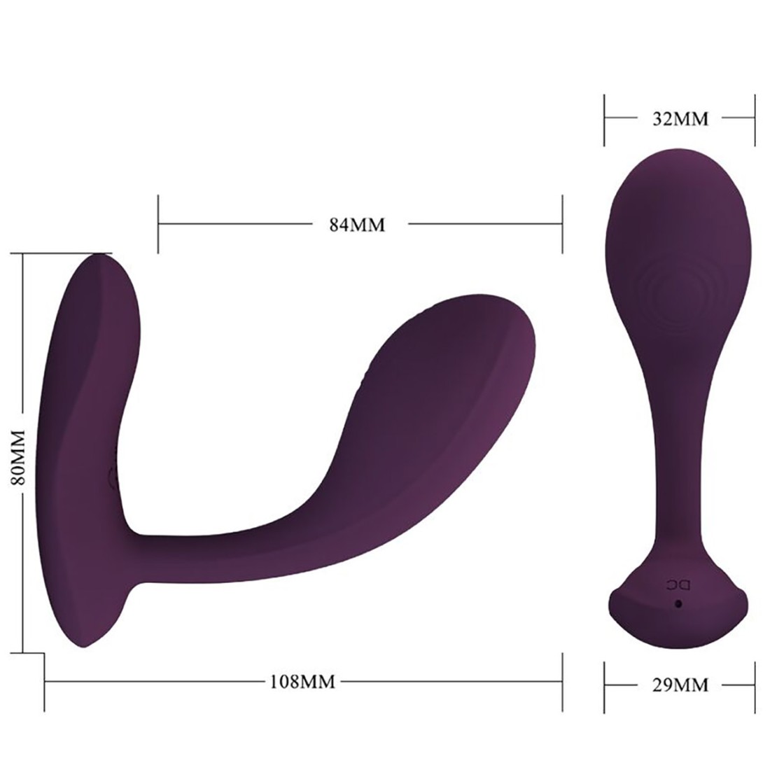 STIMOLATORE DOPPIO PER DONNA VIBRATORE CON APP...