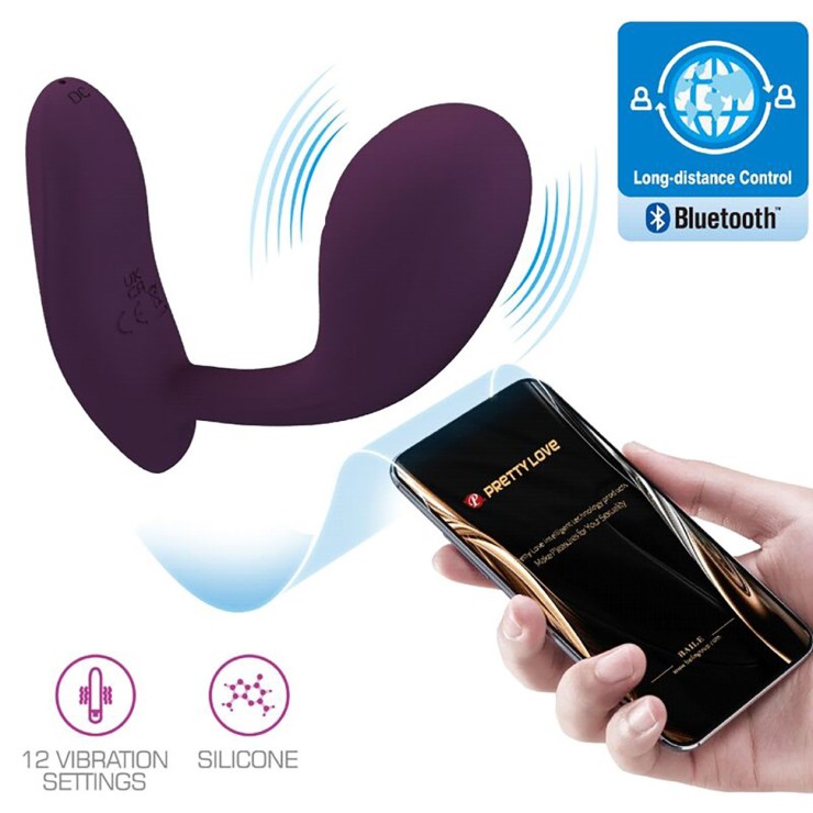 STIMOLATORE DOPPIO PER DONNA VIBRATORE CON APP A DISTANZA...
