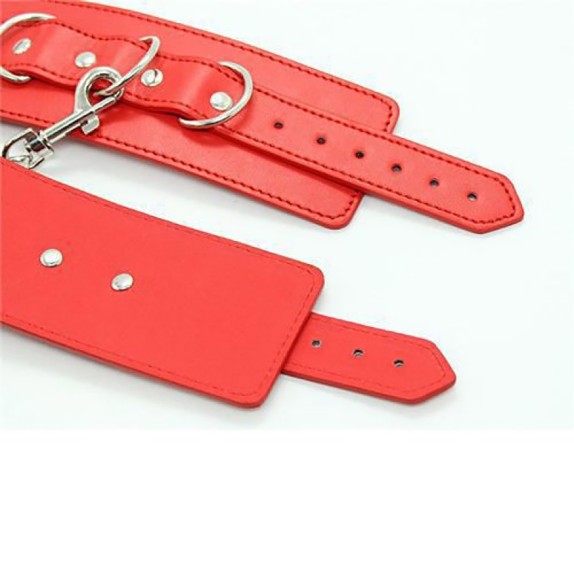 MANETTE SEXY PER GIOCHI DI COPPIA REGOLABILI BELT RED