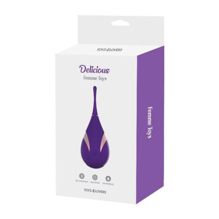 STIMOLATORE CLITORIDEO SEX TOY CON VIBRAZIONE USB A PUNTA...