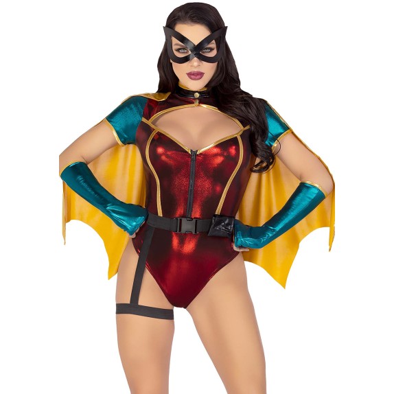 COSTUME SEXY DA WONDER WOMAN TRAVESTIMENTO DONNA SET 5 PEZZI CON ACCESSORI