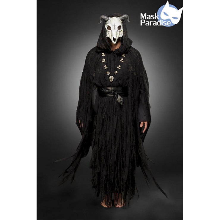 COSTUME TRAVESTIMENTO DA BAFOMETTO OCCULTO TONACA...