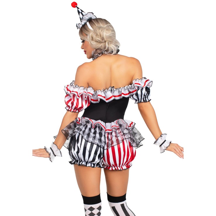 ARLECCHINO TRAVESTIMENTO SEXY PER DONNA 4 PEZZI LE AVENUE 2