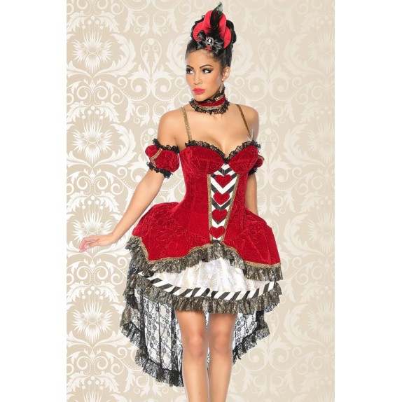 COSTUME TRAVESTIMENTO ALICE NEL PAESE DELLE MERAVIGLIE SET 3 PEZZI