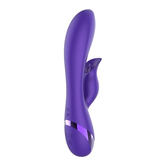 SEX TOY VIBRANTE PER DONNA CON LINGUA LECCA CLITORIDE STILE RABBIT