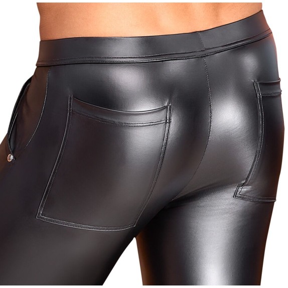 PANTALONI SEXY PER UOMO IN SPANDEX OPACO ADERENTI CON CERNIERE NEK