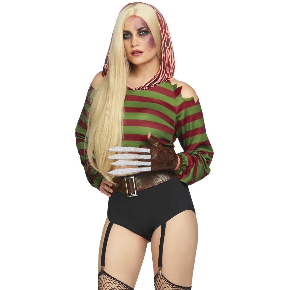 COSTUME 3 PEZZI TRAVESTIMENTO DA DONNA KRUEGER...