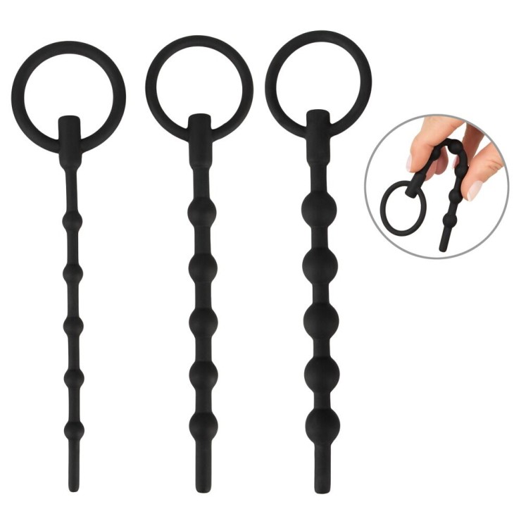 SET 3 DILATATORI URETRALI CAVI IN SILICONE CON ANELLO... 2