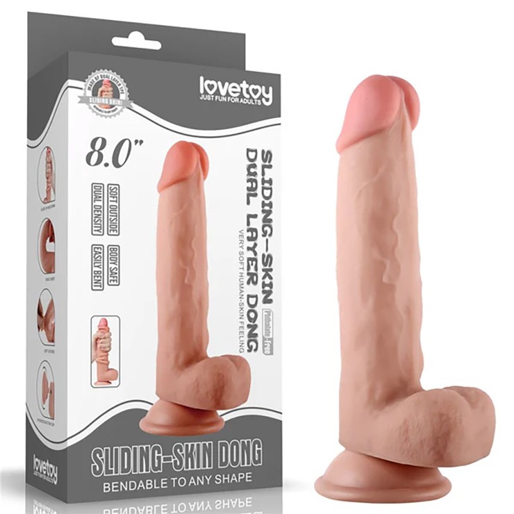 FALLO REALISTICO CON VENTOSA STACCABILE PIEGHEVOLE 8.0"