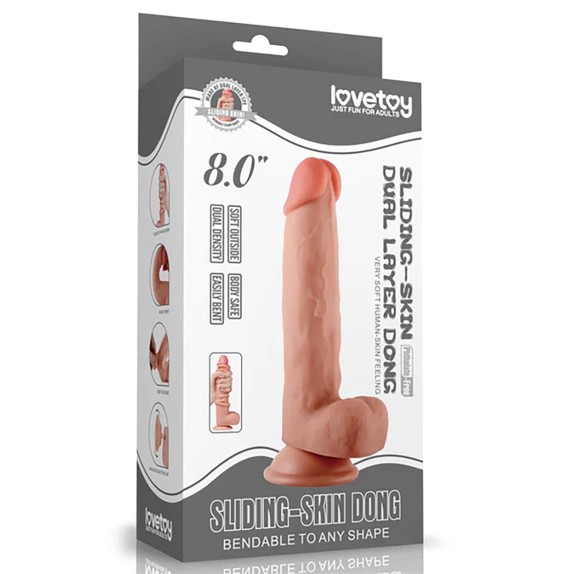 FALLO REALISTICO CON VENTOSA STACCABILE PIEGHEVOLE 8.0"