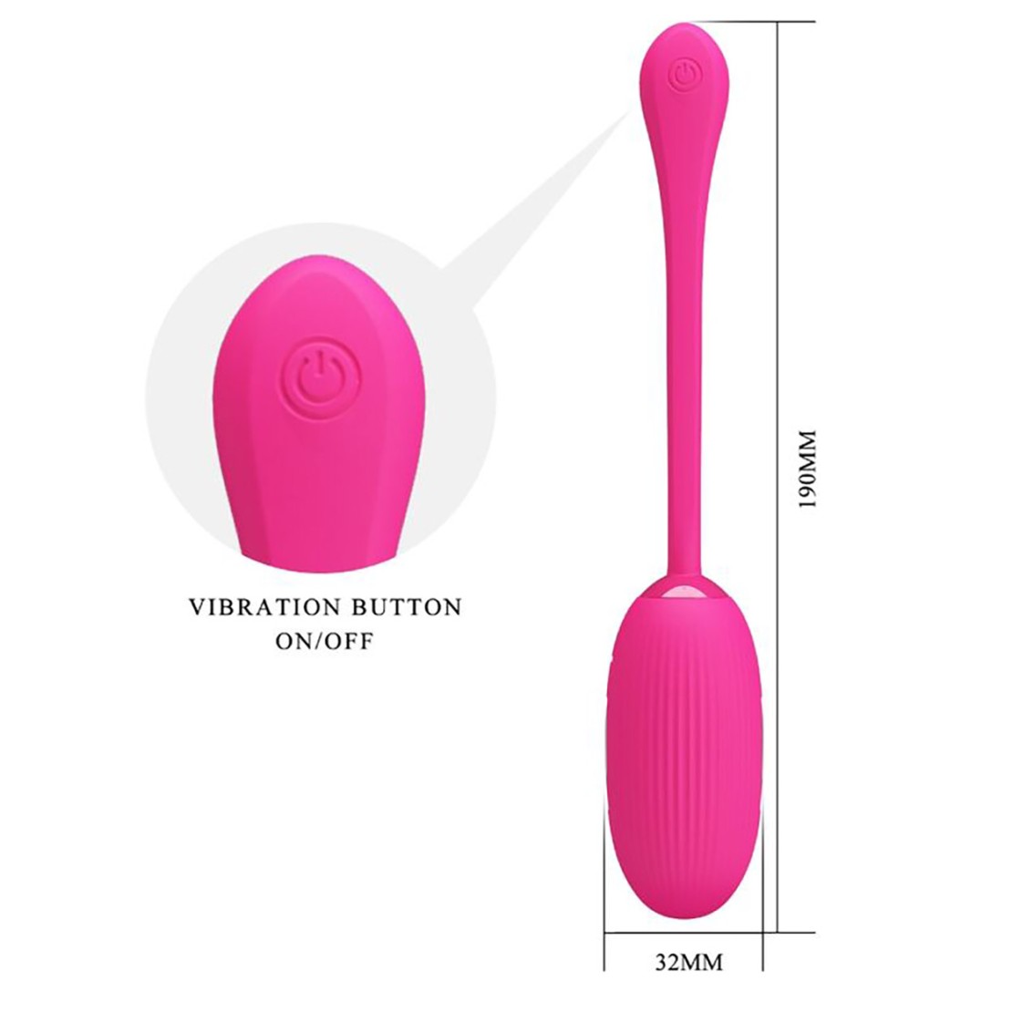 OVETTO VAGINALE VIBRANTE CON E-STIM E APP...