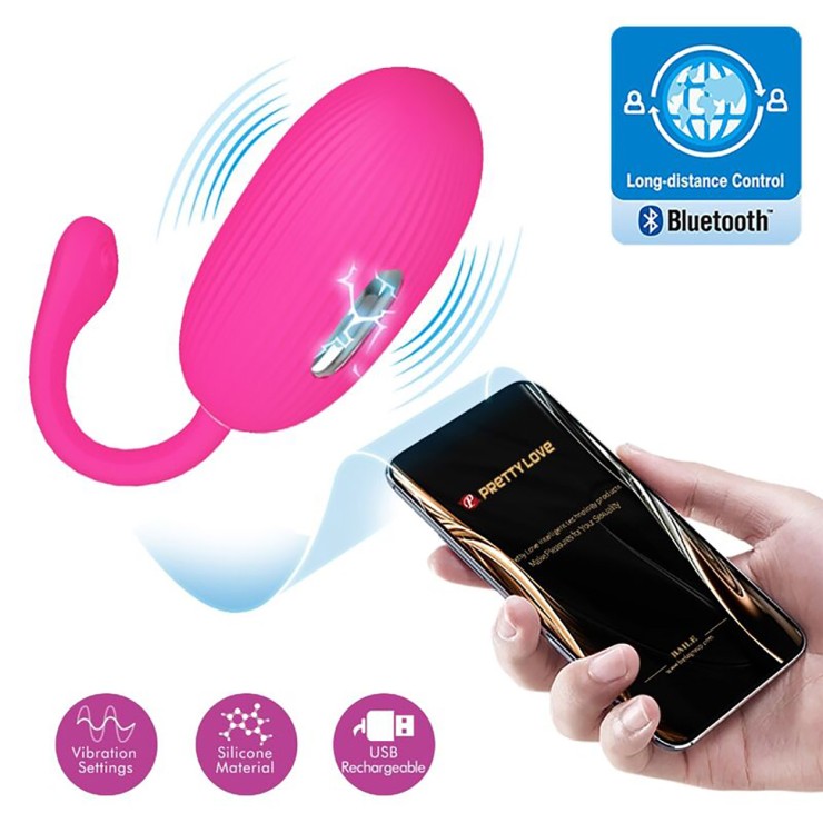 OVETTO VAGINALE VIBRANTE CON E-STIM E APP DOREEN PRETTY LOVE 2
