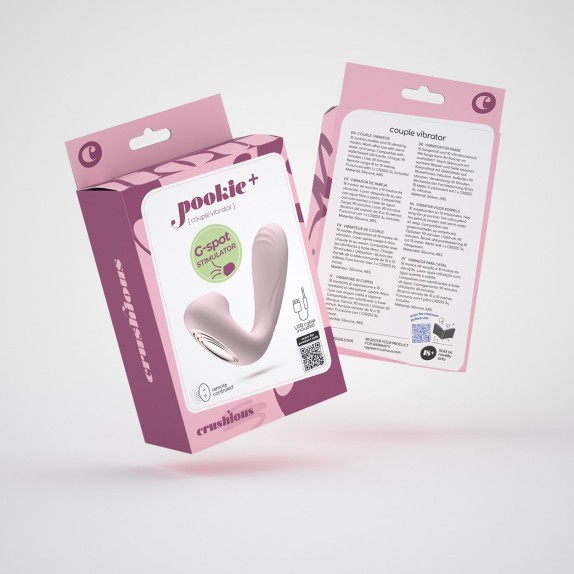 VIBRATORE PER PUNTO G E CLITORIDE USB CON TELECOMANDO POOKIE +