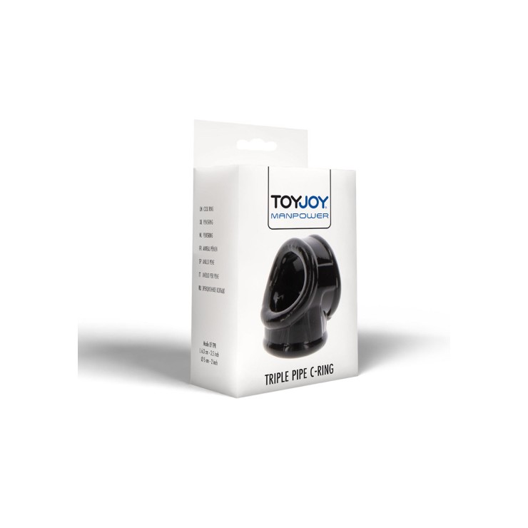 ANELLO TRIPLO PER PENE E TESTICOLI COCK RING ELASTICO 2