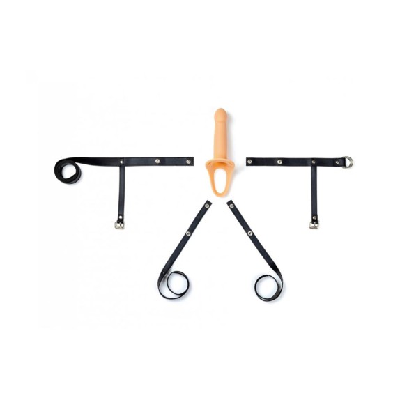 STRAP ON CAVO INDOSSABILE DA UOMO CON FORO TESTICOLI 14,2 CM TG. S