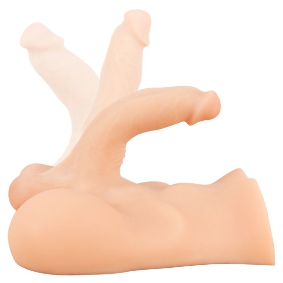MASTURBATORE MEZZO BUSTO REALISTICO DI UOMO CON PENE INCLINABILE E FORO ANO