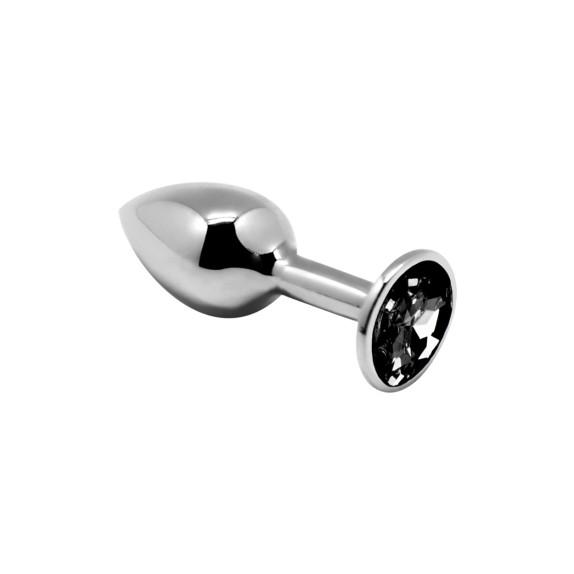 PLUG ANALE CON GIOIELLO NERO IN VARIE MISURE ALIVE PLEASURE