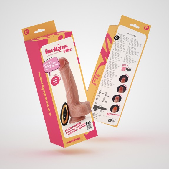 copy of FALLO DILDO REALISTICO MOVIMENTO SU E GIÙ, ROTAZIONE, VIBRAZIONE, RISCALDANTE INVIKTUS