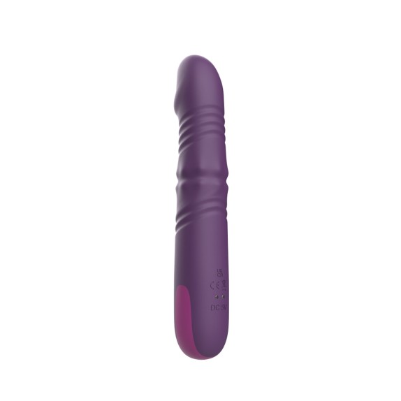 VIBRATORE PUNTO G PER DONNA CON VIBRAZIONE + PERLE + MOVIMENTO SU E GIU'