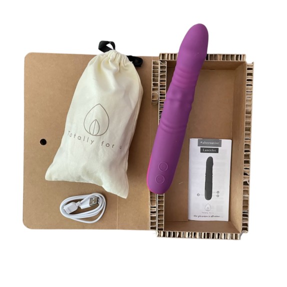 VIBRATORE PUNTO G PER DONNA CON VIBRAZIONE + PERLE + MOVIMENTO SU E GIU'