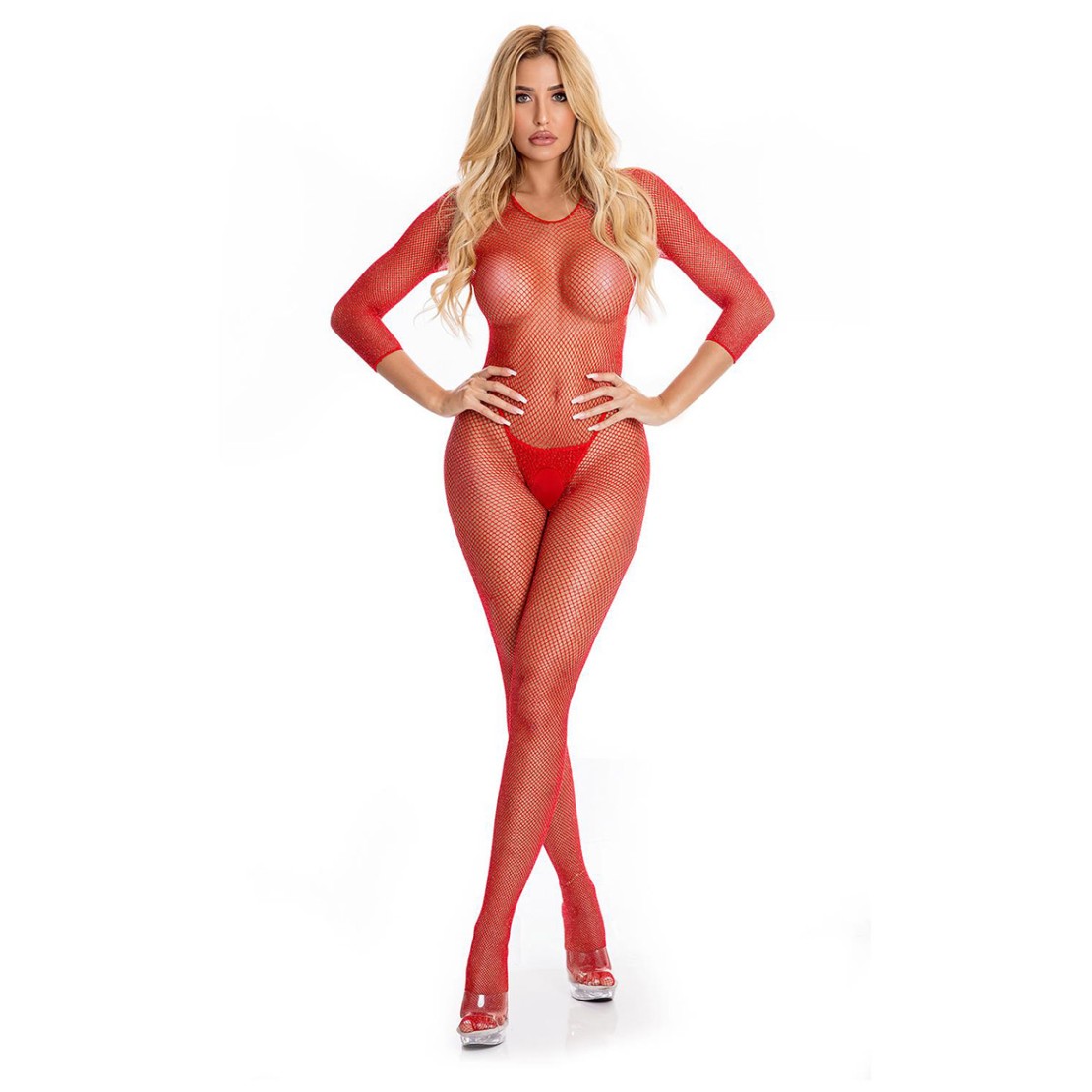 BODYSTOCKING SEXY PER DONNA IN RETE APERTA CON...