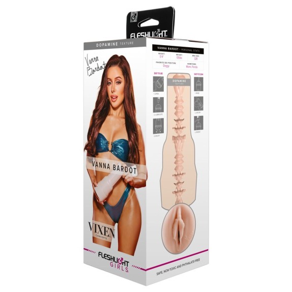 VANNA BARDOT FLESHLIGHT VAGINA REALISTICA MASTURBATORE PER UOMO