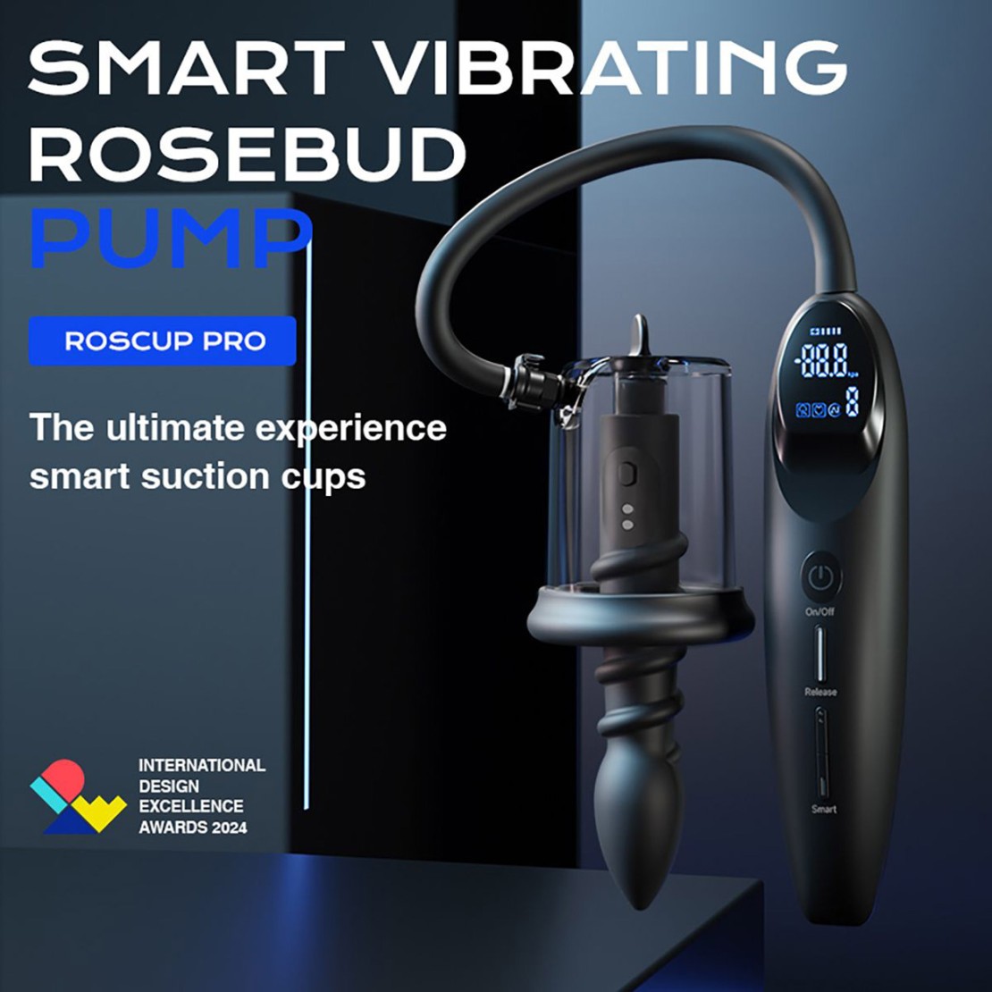 LUVPUMP VIBRATORE ANALE CON PLUG E COPPETTA PER...