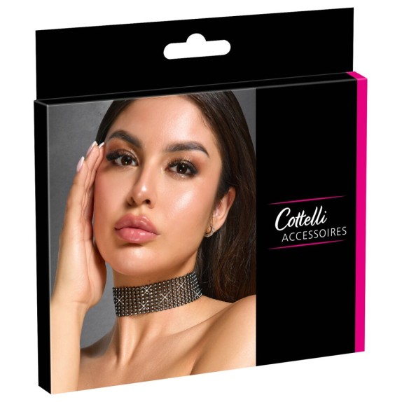 CHOKER GIROCOLLO SEXY ACCESSORIO PER DONNA CON STRASS COTTELLI
