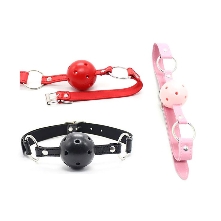 BAVAGLIO-MORSO PER GIOCHI SADOMASO BREATHABLE BLACK