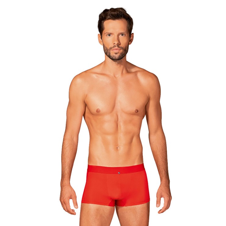 BOXER SEXY PER UOMO ROSSI CON INSERTI LATERALI IN...