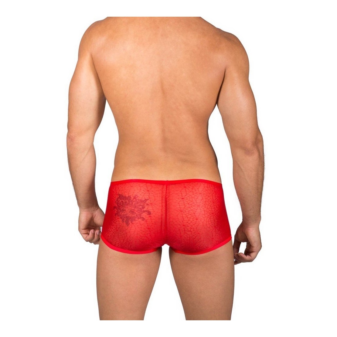 BOXER SEXY PER UOMO IN TULLE EFFETTO PUSH UP...