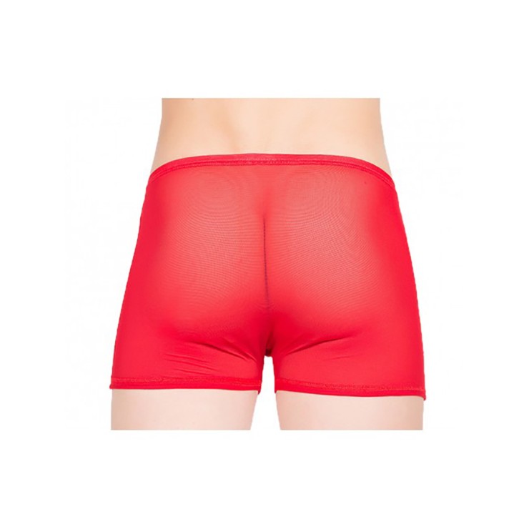 BOXER ROSSO IN MICRORETE SEXY PER UOMO EFFETTO VEDO/NON... 2