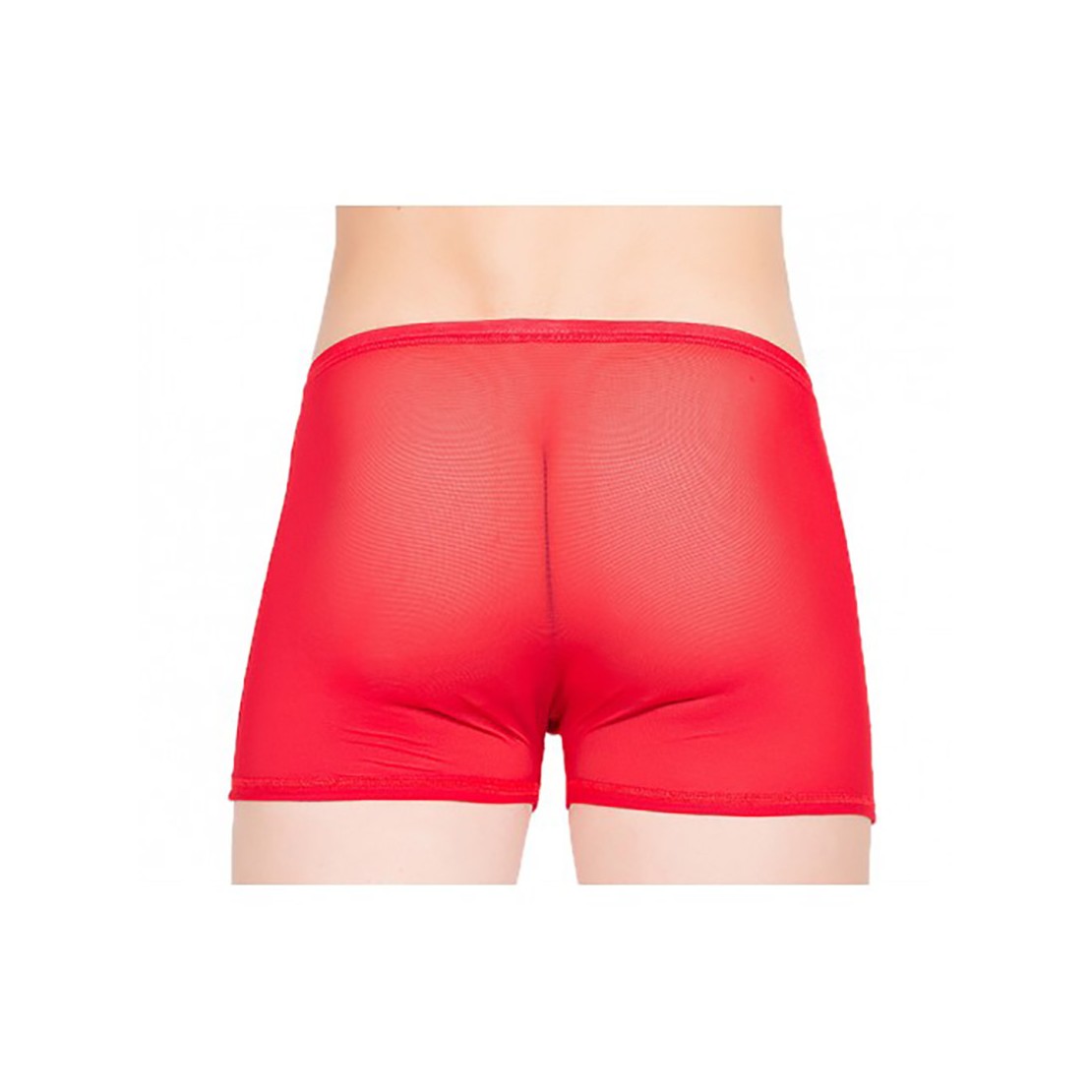 BOXER ROSSO IN MICRORETE SEXY PER UOMO EFFETTO...