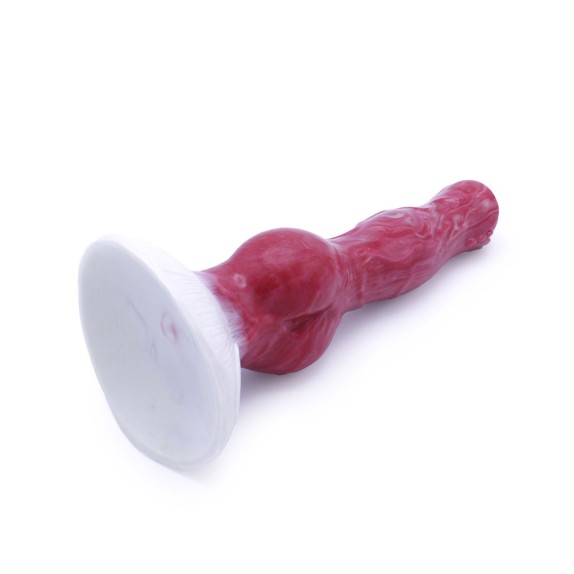 FALLO DI CANE IN SILICONE 21 CM CHE SPRUZZA CON POMPA A MANO SEX TOY REALISTICO