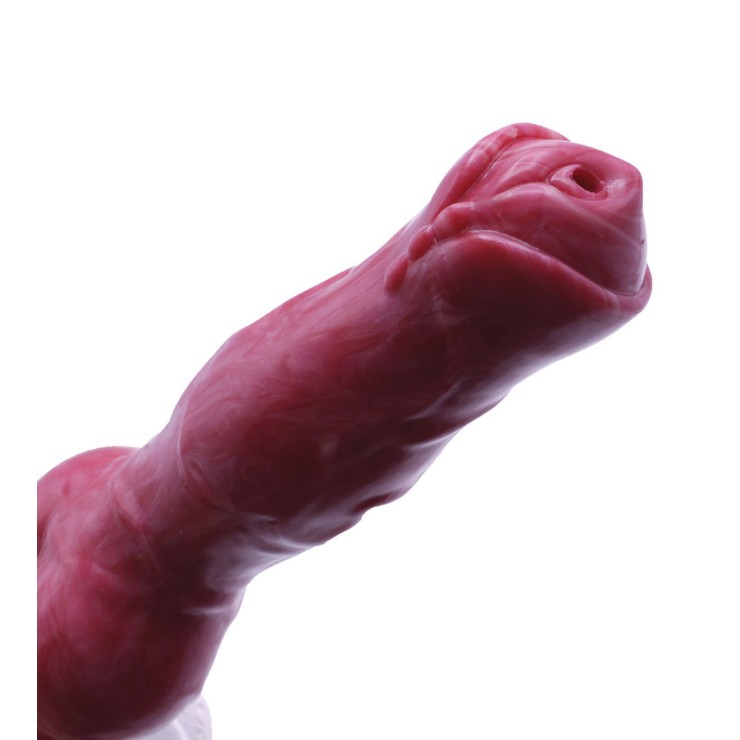 FALLO DI CANE IN SILICONE 21 CM CHE SPRUZZA CON POMPA A... 2