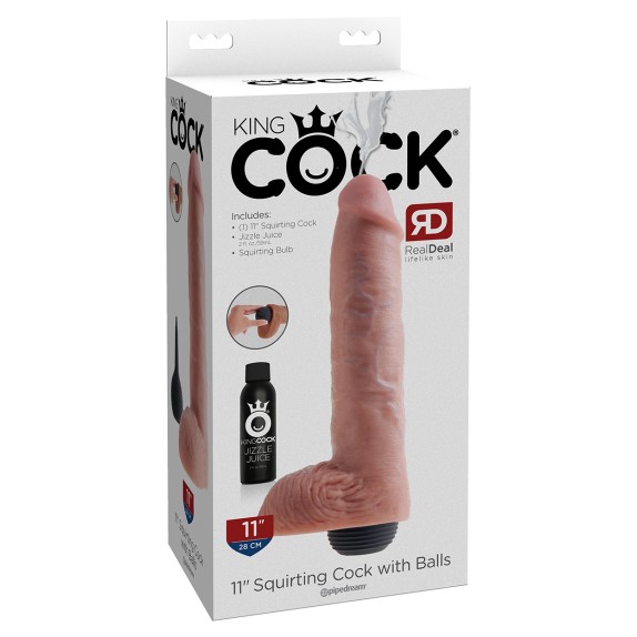 FALLO REALISTICO SEX TOY CHE SPRUZZA CON POMPETTA KING COCK 11"