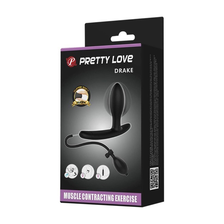 DRAKE PLUG ANALE GONFIABILE CON POMPETTA IN SILICONE...